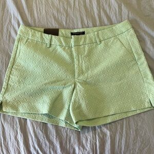 Banana Republic Light Green Patterned Women Shorts